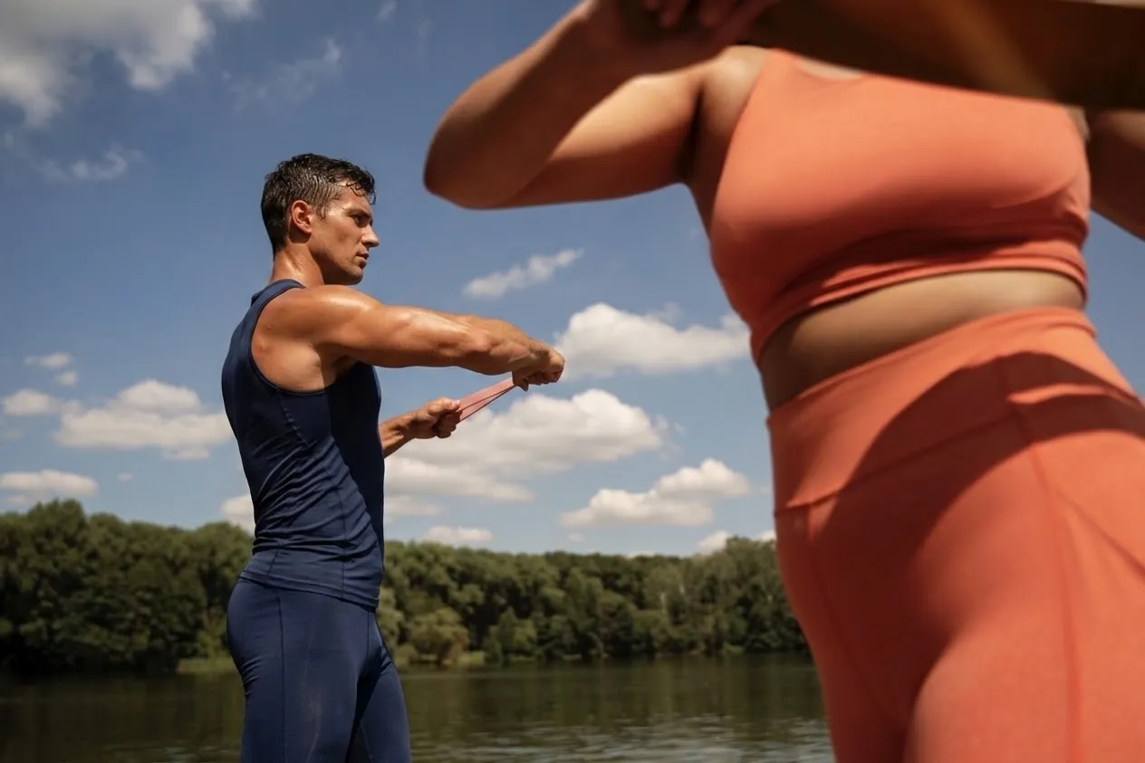 Entrenamiento funcional al aire libre, movimiento y vida activa